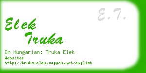 elek truka business card